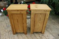 Fantastic & Large Pair of Old Stripped Pine Bedside Cabinets - We Deliver! (9 of 9) Fantastic & Large Pair of Old Stripped Pine Bedside Cabinets - We Deliver! (9 of 9)