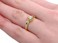 0.33ct Diamond & 18ct Yellow Gold Solitaire Ring - Antique 1912 (8 of 9) 0.33ct Diamond & 18ct Yellow Gold Solitaire Ring - Antique 1912 (8 of 9)