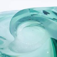 Val Saint Lambert Green Glass Triangle Dish (7 of 7) Val Saint Lambert Green Glass Triangle Dish (7 of 7)