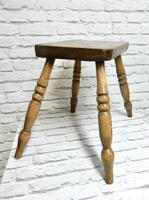 Antique 4-leg Country Stool (4 of 6) Antique 4-leg Country Stool (4 of 6)