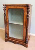 Antique Victorian Burr Walnut Display Cabinet (9 of 9) Antique Victorian Burr Walnut Display Cabinet (9 of 9)