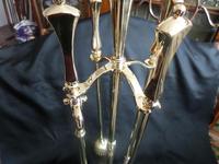 Glorious Fire Tools Set on Stand Solid Brass (2 of 9) Glorious Fire Tools Set on Stand Solid Brass (2 of 9)