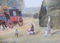 Large oil on canvas Old fashioned view Listed artist Richard Temple (7 of 10) Large oil on canvas Old fashioned view Listed artist Richard Temple (7 of 10)