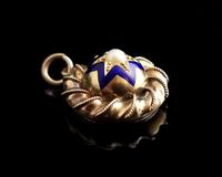 Victorian Gold Blue Enamel Star Locket, Split Pearl (3 of 13) Victorian Gold Blue Enamel Star Locket, Split Pearl (3 of 13)