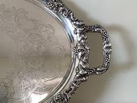 Large Danish Silver Plated Salver (2 of 3) Large Danish Silver Plated Salver (2 of 3)