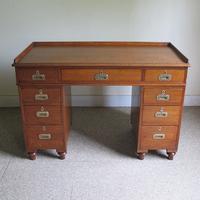 Teak Pedestal Desk Teak Pedestal Desk