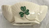 Belleek Salt Cellar 3rd Black Mark 1926  - 1946 Shamrock Shell
