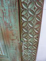 Handmade Indian Mango & Teak Large Painted Green 2 Door Storage Cupboard (11 of 12) Handmade Indian Mango & Teak Large Painted Green 2 Door Storage Cupboard (11 of 12)
