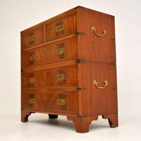 Antique Mahogany Military Campaign Chest of Drawers (10 of 11) Antique Mahogany Military Campaign Chest of Drawers (10 of 11)