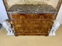 19th Century French Burr Walnut Commode with Marble Top (8 of 9) 19th Century French Burr Walnut Commode with Marble Top (8 of 9)