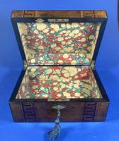 Victorian Burr Walnut Box With Tunbridge Ware Inlay. (4 of 12) Victorian Burr Walnut Box With Tunbridge Ware Inlay. (4 of 12)
