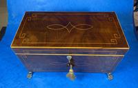 Regency Mahogany Twin Lidded Tea Caddy (5 of 17) Regency Mahogany Twin Lidded Tea Caddy (5 of 17)