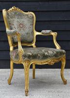 Beautiful Matched Pair of Fine Quality French Gilt Armchairs c.1900 (10 of 16) Beautiful Matched Pair of Fine Quality French Gilt Armchairs c.1900 (10 of 16)