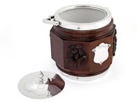 Antique Eight Sided Late Victorian Oak & Silver Plated Barrel (2 of 4) Antique Eight Sided Late Victorian Oak & Silver Plated Barrel (2 of 4)