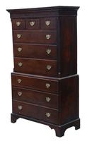 Georgian Oak Tallboy Chest on Chest of Drawers (7 of 10) Georgian Oak Tallboy Chest on Chest of Drawers (7 of 10)
