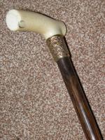 Antique 1902 Repousse 18CT GP Walking Stick/Cane W/Bovine Bone Derby Handle "Glasgow" (2 of 11) Antique 1902 Repousse 18CT GP Walking Stick/Cane W/Bovine Bone Derby Handle "Glasgow" (2 of 11)