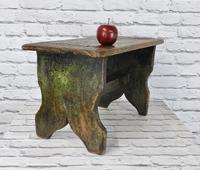 Large Rustic Bench Stool, Original Paint (2 of 6) Large Rustic Bench Stool, Original Paint (2 of 6)