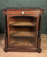 Superb ebonized and amboyna glazed pier cabinet (2 of 8) Superb ebonized and amboyna glazed pier cabinet (2 of 8)