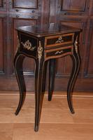 Striking 19th Century French Ebonised & Marquetry Side Table c.1880 (17 of 18) Striking 19th Century French Ebonised & Marquetry Side Table c.1880 (17 of 18)