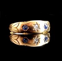 Antique Victorian Sapphire & Diamond Ring, 15ct Gold (3 of 12) Antique Victorian Sapphire & Diamond Ring, 15ct Gold (3 of 12)