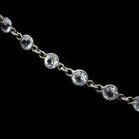 Art Deco Old Cut Paste Silver Full Riviere Necklace (3 of 8) Art Deco Old Cut Paste Silver Full Riviere Necklace (3 of 8)