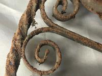 Pair of Rusted Antique 19th Century Spanish Wrought Iron Wall Roundels Sculptures (2 of 12) Pair of Rusted Antique 19th Century Spanish Wrought Iron Wall Roundels Sculptures (2 of 12)