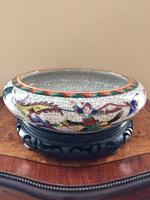 Chinese Crackle-glaze Bowl on Wooden stand, Qing Dynasty (2 of 10) Chinese Crackle-glaze Bowl on Wooden stand, Qing Dynasty (2 of 10)
