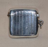 1908 Edwardian Sterling Siver Vesta Case by Birmingham Siversmith Hayes & Co (2 of 5) 1908 Edwardian Sterling Siver Vesta Case by Birmingham Siversmith Hayes & Co (2 of 5)