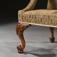 Mid 18th Century George II Walnut Library Open Armchair of Grande Scale (6 of 9) Mid 18th Century George II Walnut Library Open Armchair of Grande Scale (6 of 9)