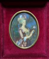 Gorgeous Original Vintage Miniature Portrait Oil Painting in 18th Century Manner (3 of 10) Gorgeous Original Vintage Miniature Portrait Oil Painting in 18th Century Manner (3 of 10)
