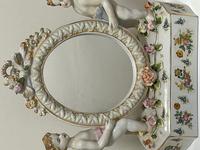 Pair of Small Dresden Victorian Style Porcelain Cherub Table Mirrors (13 of 60) Pair of Small Dresden Victorian Style Porcelain Cherub Table Mirrors (13 of 60)