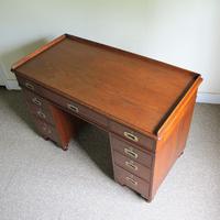 Teak Pedestal Desk (9 of 10) Teak Pedestal Desk (9 of 10)
