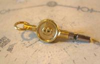 Antique Pocket Watch Chain Fob 1890s Victorian Brass & Steel Swivel Key Size 6 (9 of 10) Antique Pocket Watch Chain Fob 1890s Victorian Brass & Steel Swivel Key Size 6 (9 of 10)