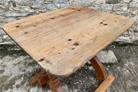 Antique Swedish Pine X-frame Trestle Table (6 of 21) Antique Swedish Pine X-frame Trestle Table (6 of 21)
