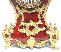 Wow! Phenomenal French Boulle Mantel Clock Red Shell floral Ormolu Mounts 8 Day Mantle Clock (8 of 10) Wow! Phenomenal French Boulle Mantel Clock Red Shell floral Ormolu Mounts 8 Day Mantle Clock (8 of 10)