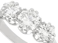 1.89ct Diamond & 18ct White Gold Trilogy Ring c.1950 (3 of 9) 1.89ct Diamond & 18ct White Gold Trilogy Ring c.1950 (3 of 9)