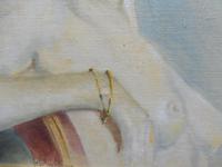 Oil on Canvas Portrait of Sarah Artist Peter Sanderson Mall Gallery Label Verso (8 of 10) Oil on Canvas Portrait of Sarah Artist Peter Sanderson Mall Gallery Label Verso (8 of 10)
