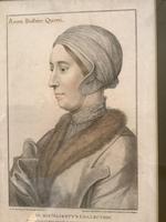 Engraving of Ann Boleyn by Bartolozzi after Holbein
