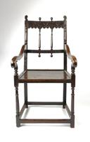 Rare 17th Century Derbyshire Wainscot Chair (10 of 10) Rare 17th Century Derbyshire Wainscot Chair (10 of 10)
