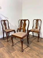 Set Of Four Georgian Style Walnut Dining Chairs (1 of 17)