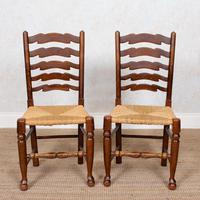6 Oak Elm Rushwork Country Dining Chairs (7 of 10) 6 Oak Elm Rushwork Country Dining Chairs (7 of 10)