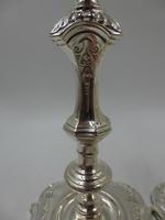 Pair of Antique Edwardian Silver Candlesticks Sheffield 1903 (8 of 8) Pair of Antique Edwardian Silver Candlesticks Sheffield 1903 (8 of 8)