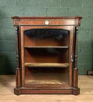 Superb ebonized and amboyna glazed pier cabinet (5 of 8) Superb ebonized and amboyna glazed pier cabinet (5 of 8)
