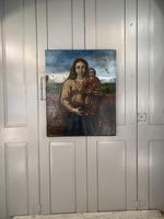 Antique Spanish oil painting study of Madonna and child (10 of 10) Antique Spanish oil painting study of Madonna and child (10 of 10)