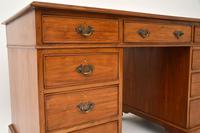 Antique Victorian Walnut Pedestal Desk (9 of 11) Antique Victorian Walnut Pedestal Desk (9 of 11)
