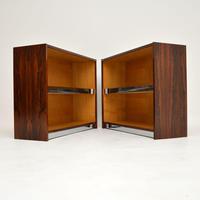 Pair of Rosewood & Chrome Bookcase / Cabinets by Merrow Associates (2 of 12) Pair of Rosewood & Chrome Bookcase / Cabinets by Merrow Associates (2 of 12)