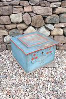 Swedish 'folk art' original blue paint box from hälsingland region, 1847. (8 of 26) Swedish 'folk art' original blue paint box from hälsingland region, 1847. (8 of 26)