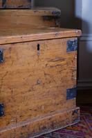 19th Century Antique Pine Iron Bound Chest (4 of 4) 19th Century Antique Pine Iron Bound Chest (4 of 4)