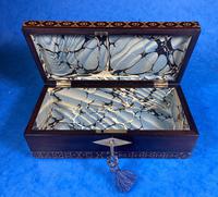 William IV Rosewood Glove Box with Superb Stickware & Tunbridge Ware Inlay (11 of 12) William IV Rosewood Glove Box with Superb Stickware & Tunbridge Ware Inlay (11 of 12)