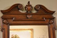 Early 18th Century Black Walnut Carved Wall Mirror (4 of 5) Early 18th Century Black Walnut Carved Wall Mirror (4 of 5)